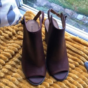 Lucky Brand leather heels